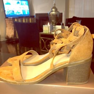 Merona Brown Lace Up Sandals